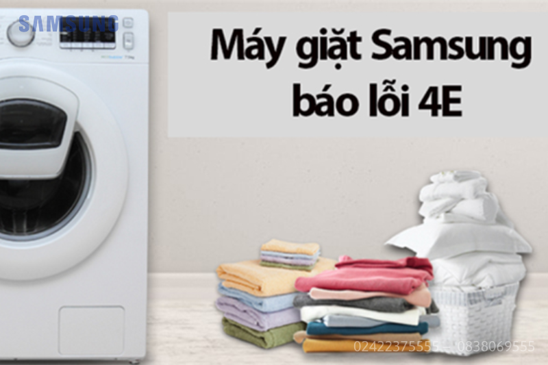 máy giặt samsung báo lỗi e6