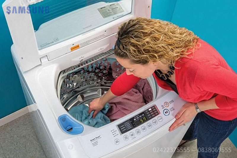 vệ sinh máy giặt samsung cửa trên