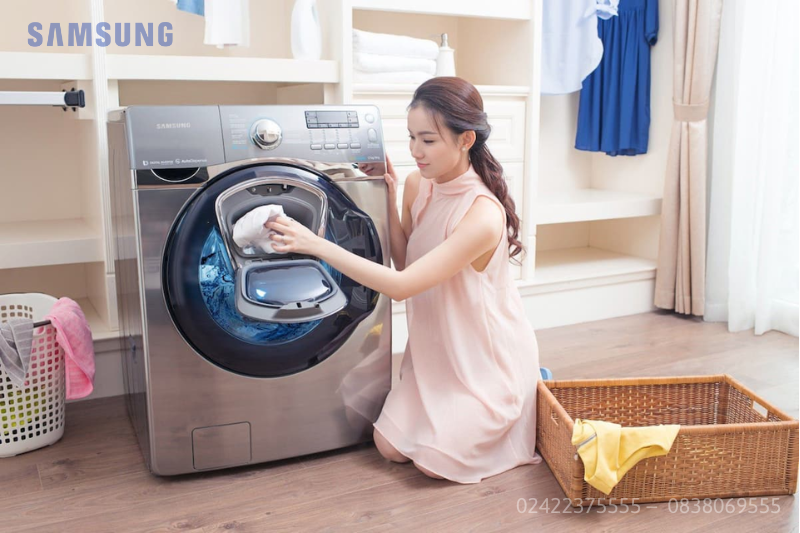 vệ sinh máy giặt samsung cửa ngang