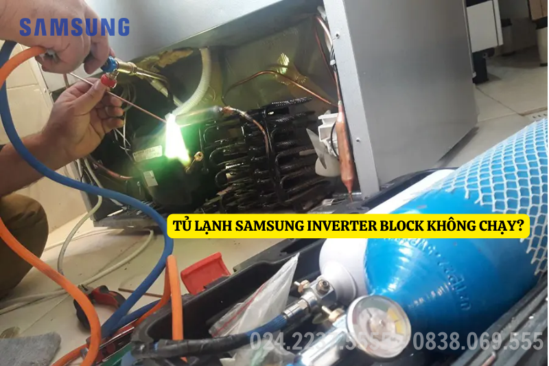 tủ lạnh Samsung Inverter block không chạy